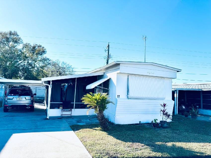 Lake Alfred, FL Mobile Home for Sale located at 77 West Lane Palm Shores Mobile Village